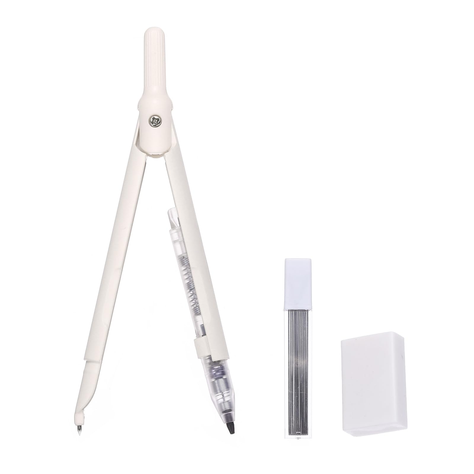 Math Geometry Set With Compass - Set Kompas Logam Profesional Isi Ulang