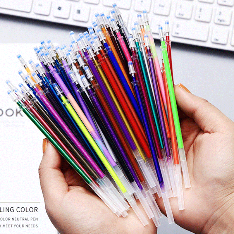Pastel Highlighter Set Double Ended - Set Isi Ulang Pena Gel 12/100