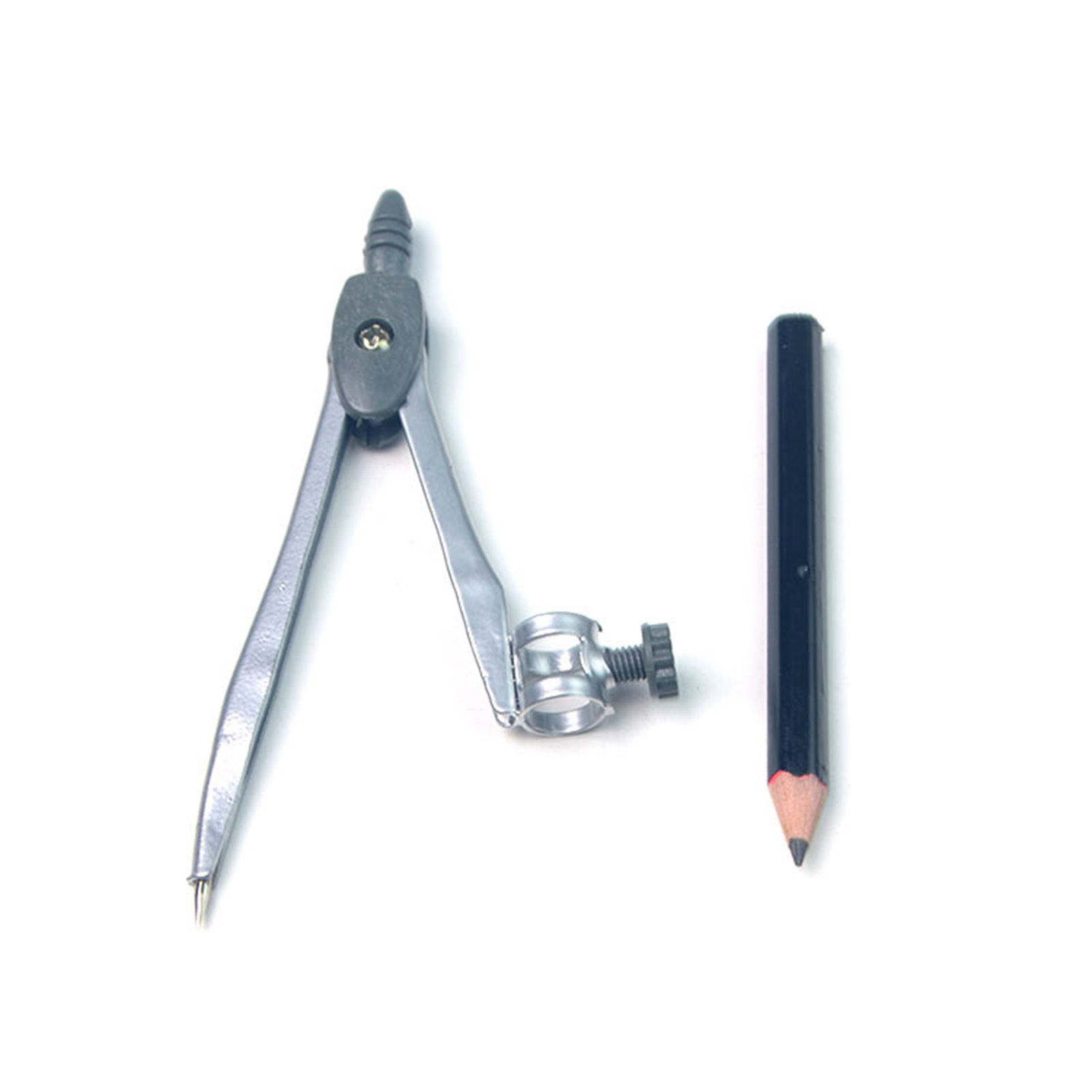 Math Geometry Set With Compass - Set Kompas Logam Alat Gambar Geometri