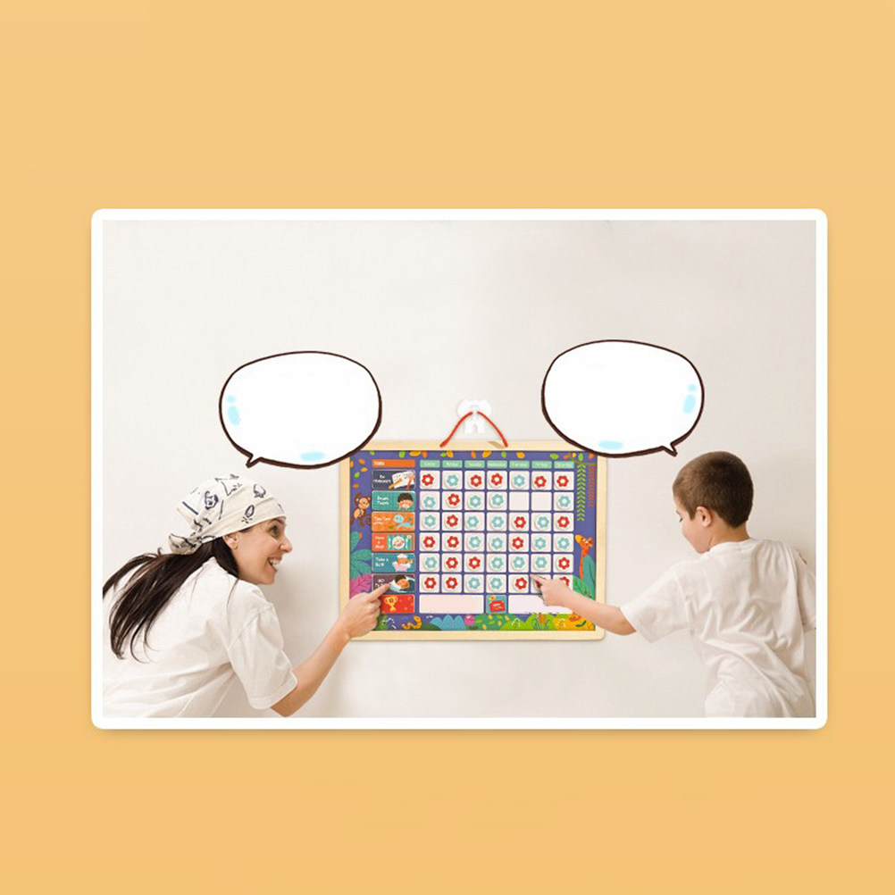 Kids Magnetic Reward Chart Board - Bagan Tanggung Jawab Magnetik Edukatif untuk