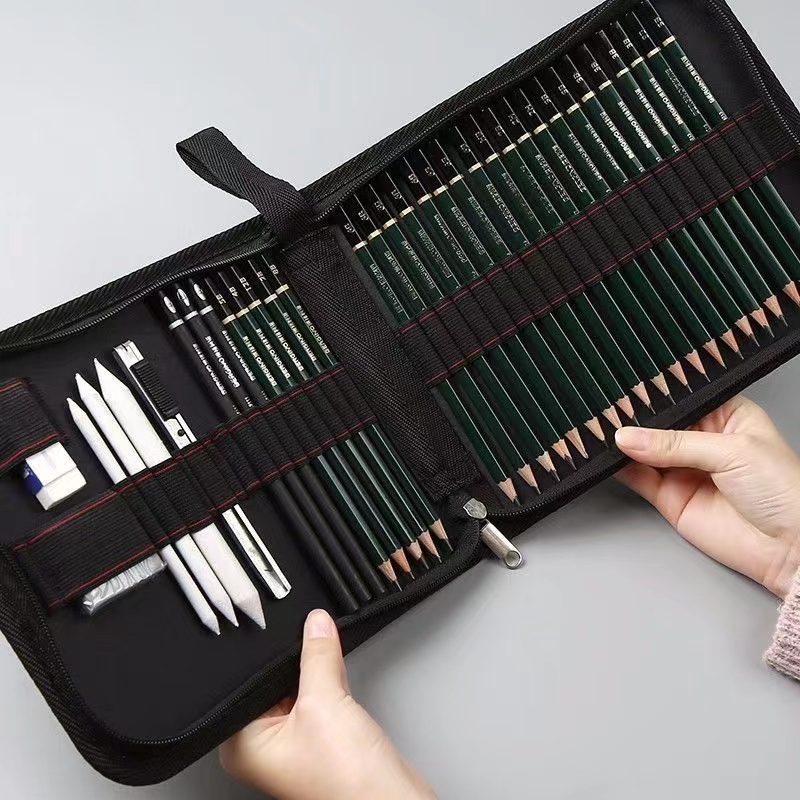 Aesthetic Large Pencil Case Pouch - 36/48/72 Kotak Pensil Perlengkapan Sekolah Pena