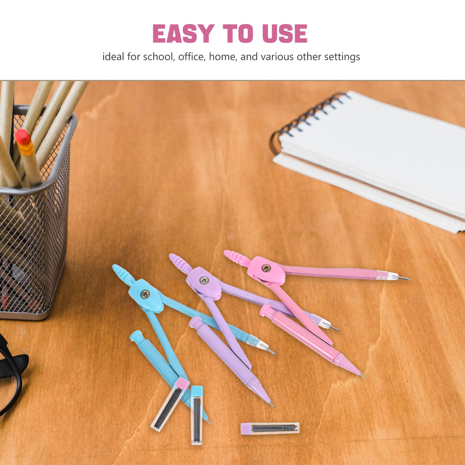 Set Kompas Logam untuk Menggam - Math Geometry Set With Compass ulasan dan harga