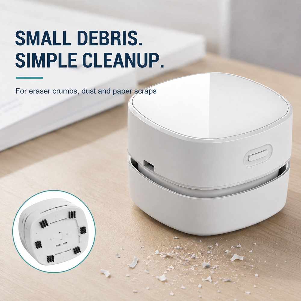 Penyedot Debu Mini Tanpa Kabel - Mini Desktop Vacuum Cleaner For Eraser Dust ulasan dan harga