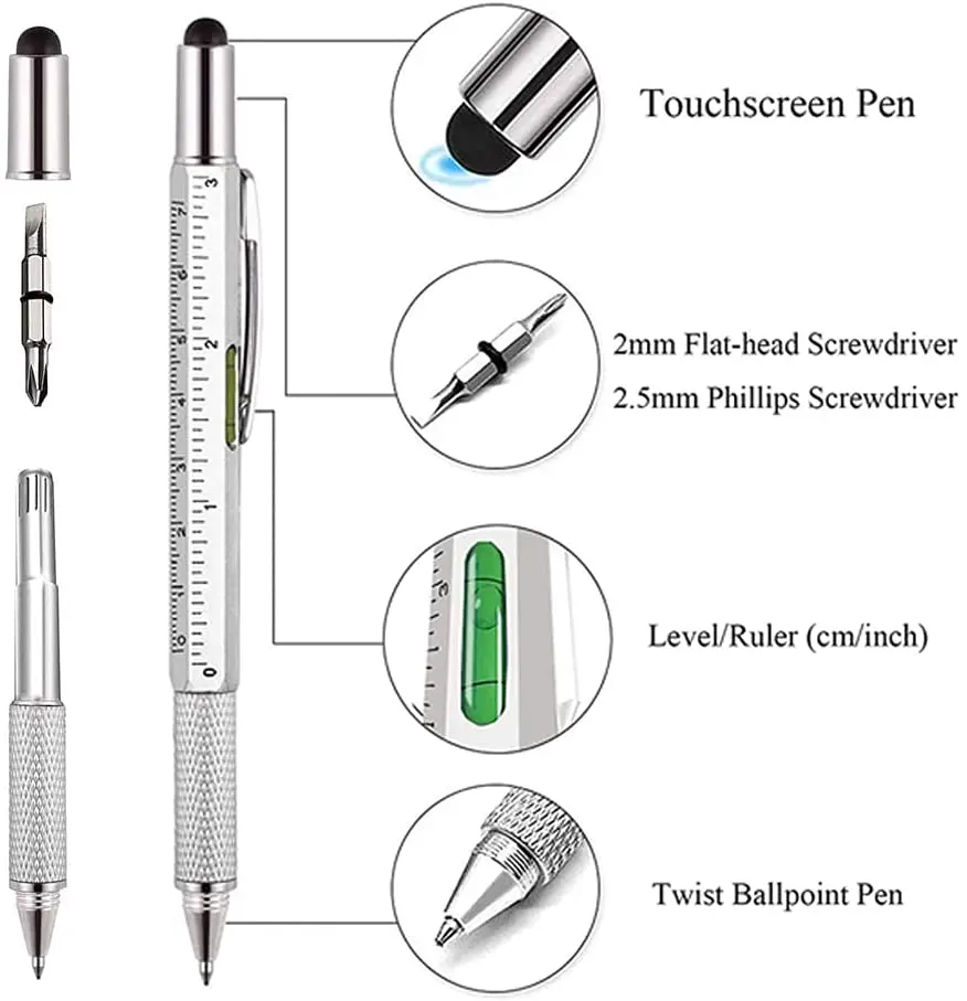 Pena Multifungsi 7 in 1, Stylu - Writing Tools ulasan dan harga