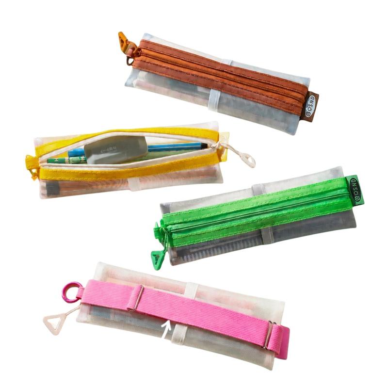 Kantong Pensil Jaring Transpar - Clear Mesh Pencil Pouch For Exam ulasan dan harga