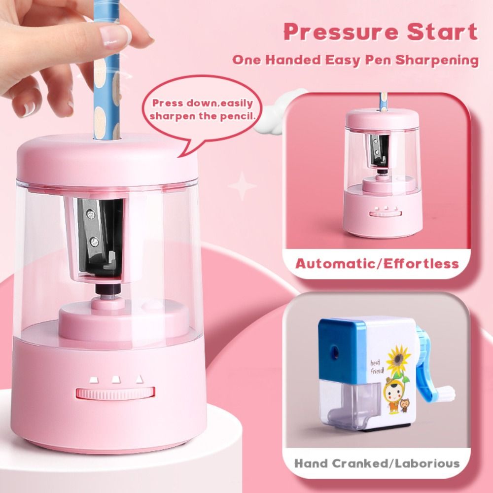 Pengasah Pensil Elektrik Tiga  - Electric Pencil Sharpener Usb ulasan dan harga