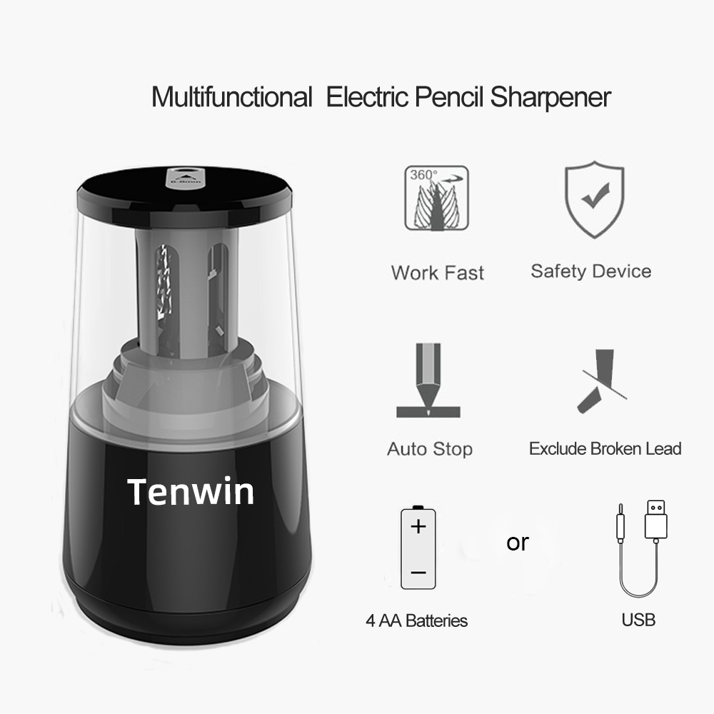 Tenwin Alat Tulis Listrik Otom - Electric Pencil Sharpener Usb ulasan dan harga