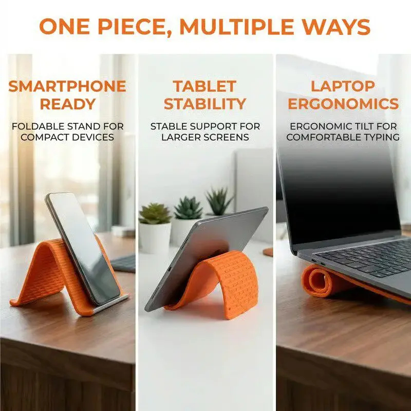 Penyangga Ponsel Lipat Silikon - Desk Accessories ulasan dan harga