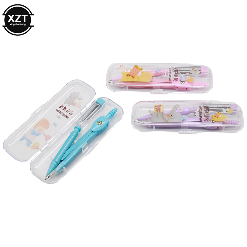 Kompas Sekolah Anak Perempuan  - Math Geometry Set With Compass ulasan dan harga