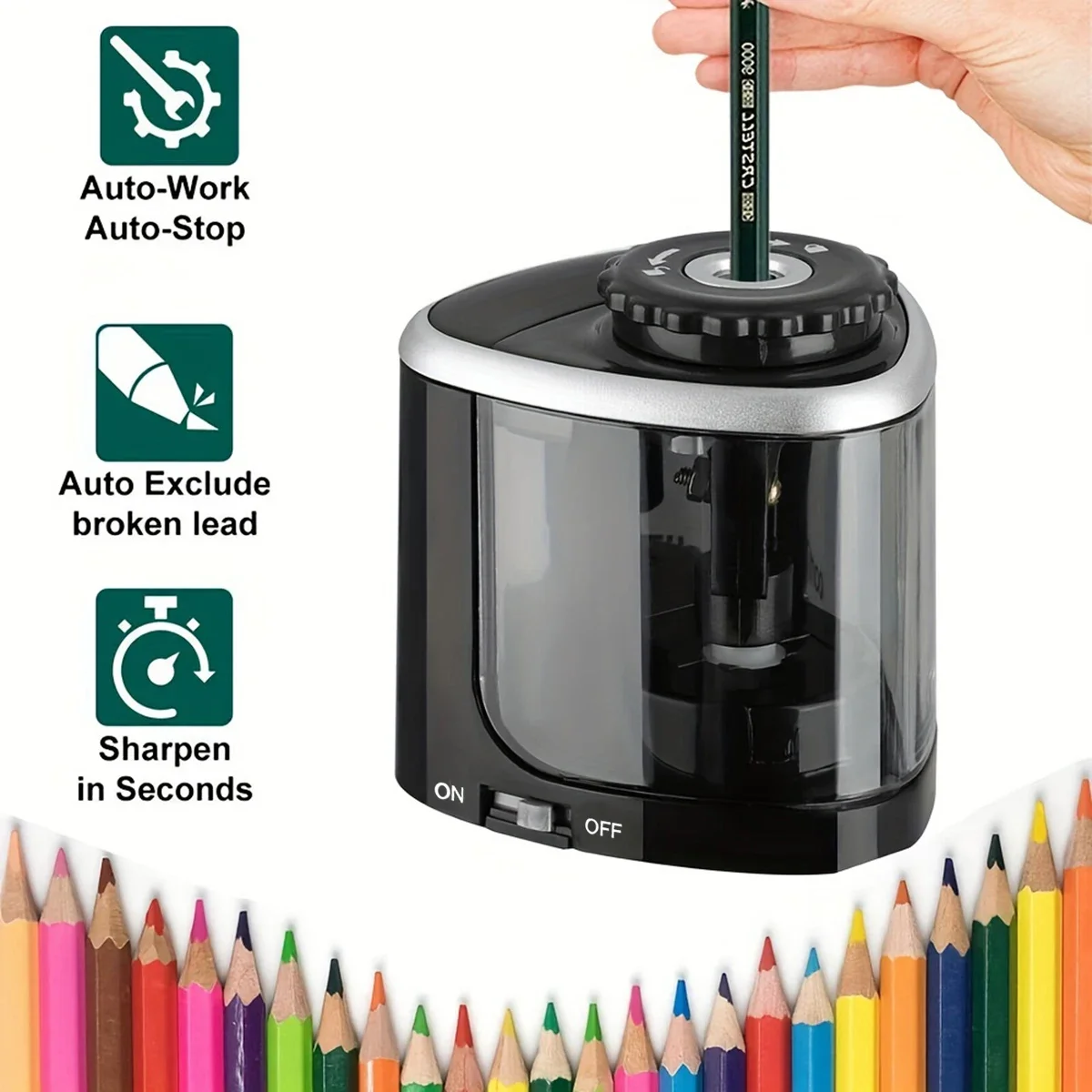Rakitan Pengasah Listrik Penga - Electric Pencil Sharpener Usb ulasan dan harga