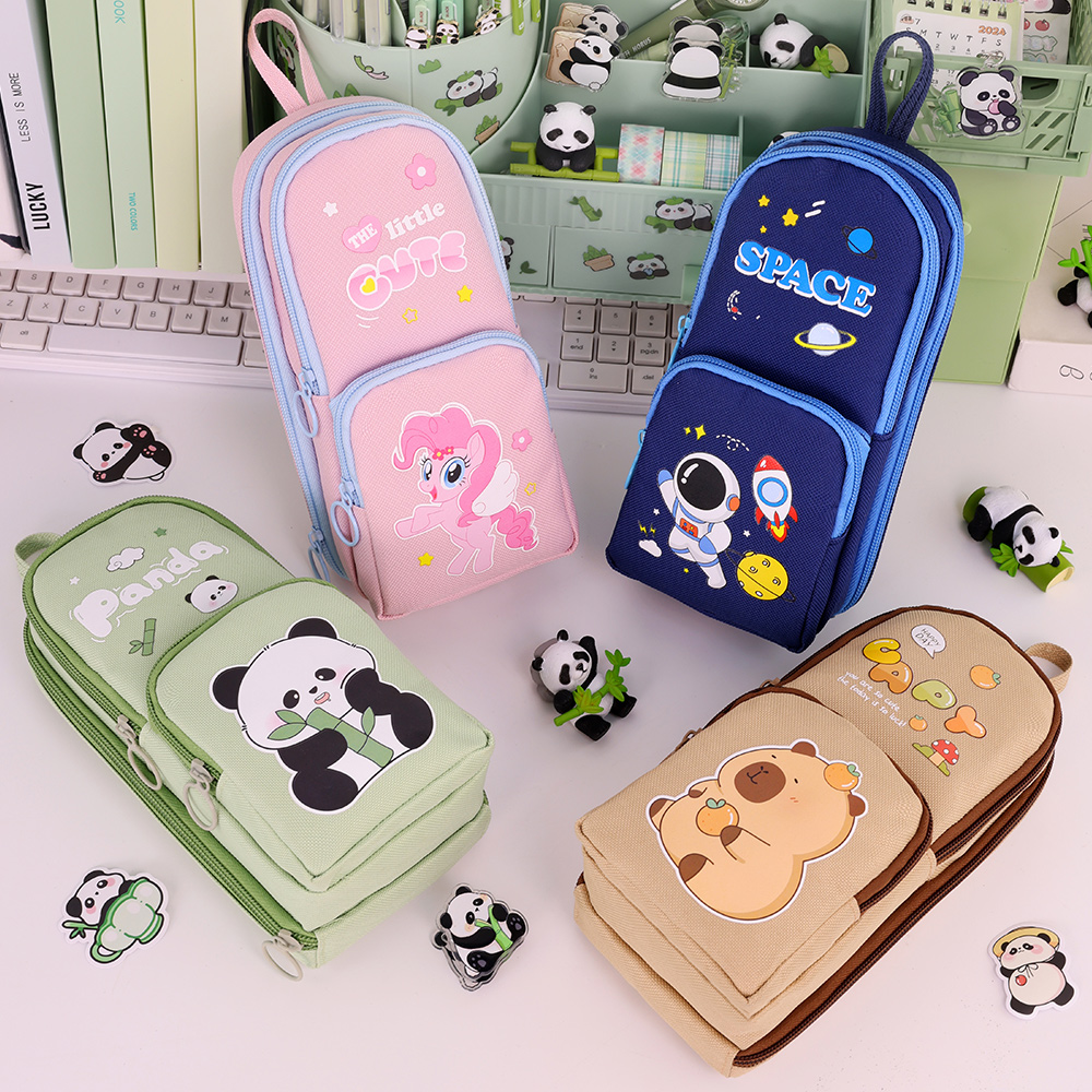 Tempat pensil kartun Capybara  - Aesthetic Large Pencil Case Pouch ulasan dan harga