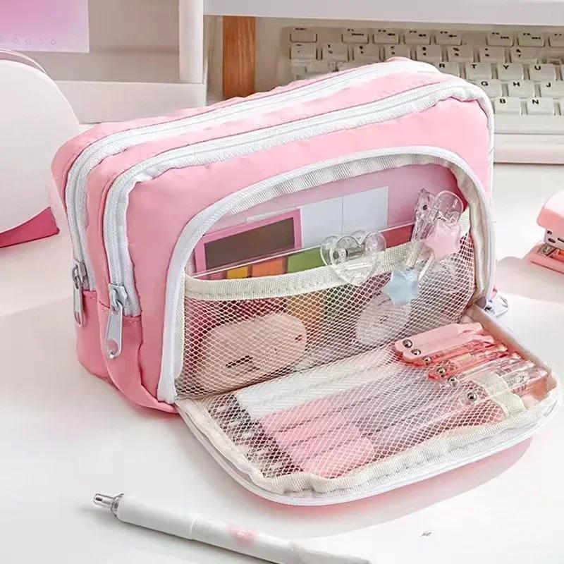 Tas Pensil Estetis Kapasitas B - Aesthetic Large Pencil Case Pouch ulasan dan harga