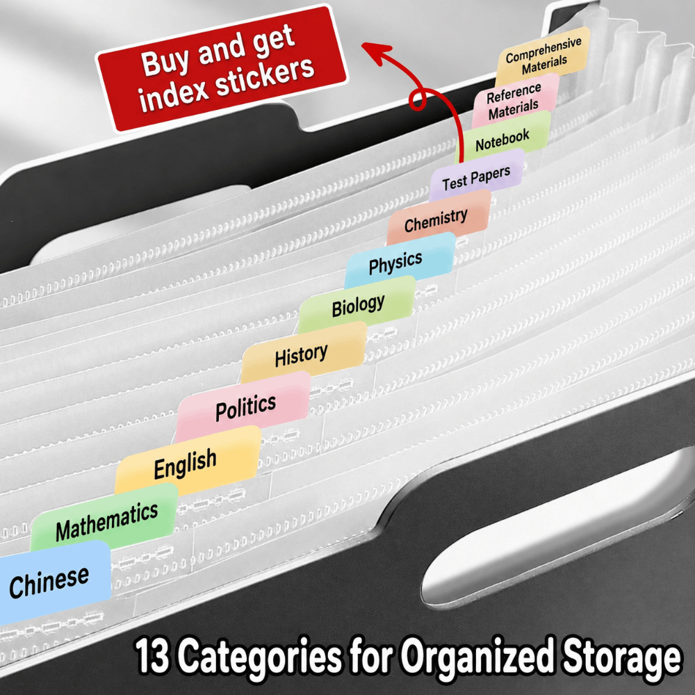 Folder File Ekspansi 13 Kanton - Expandable Accordion File Folder 13 Pockets ulasan dan harga