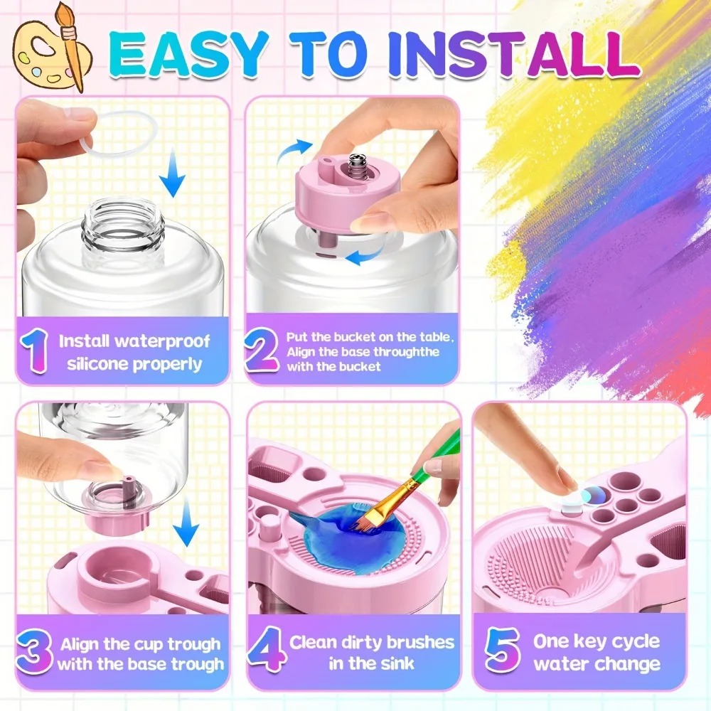 Pencuci Kuas Lukis Multifungsi - Writing Tools ulasan dan harga