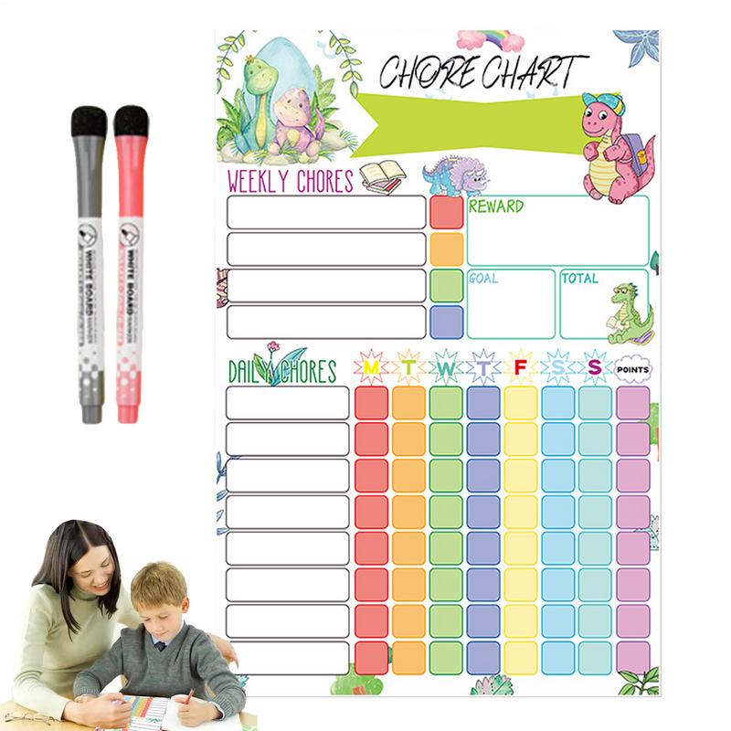 Bagan Tugas Magnetik Jadwal Vi - Kids Magnetic Reward Chart Board ulasan dan harga