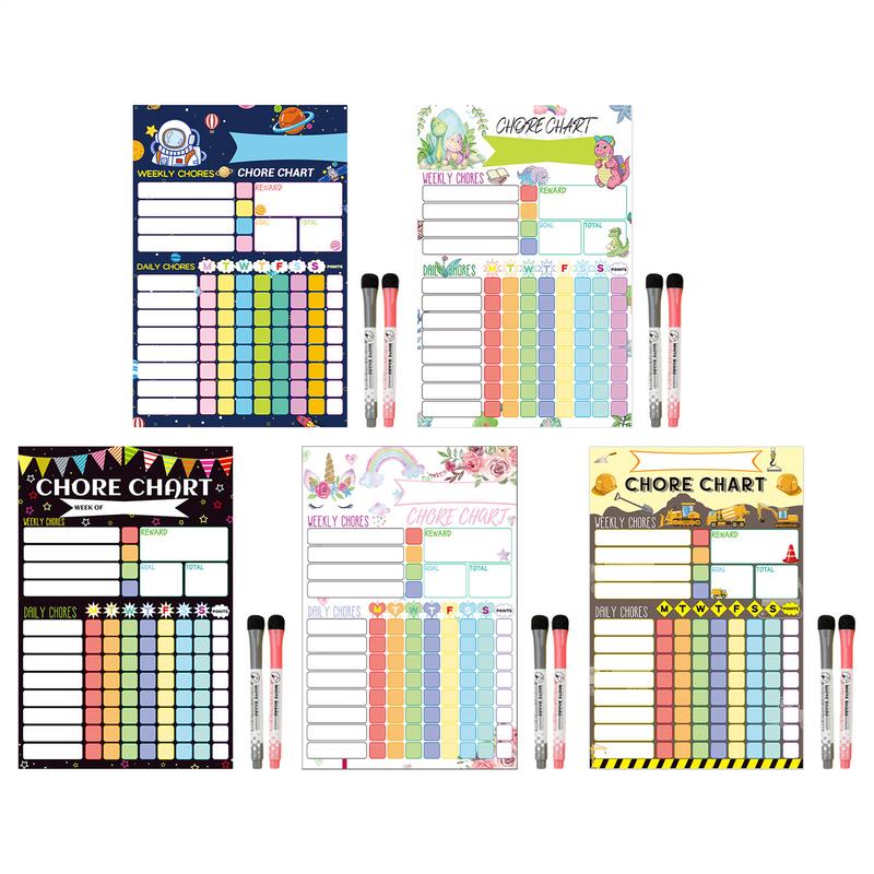 Bagan Tugas Magnetik Jadwal Vi - Kids Magnetic Reward Chart Board ulasan dan harga