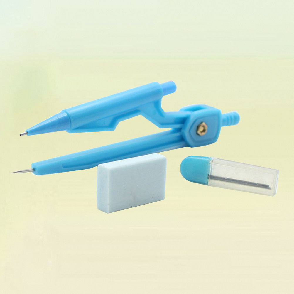3Pcs Set Kompas Pensil Otomati - Math Geometry Set With Compass ulasan dan harga