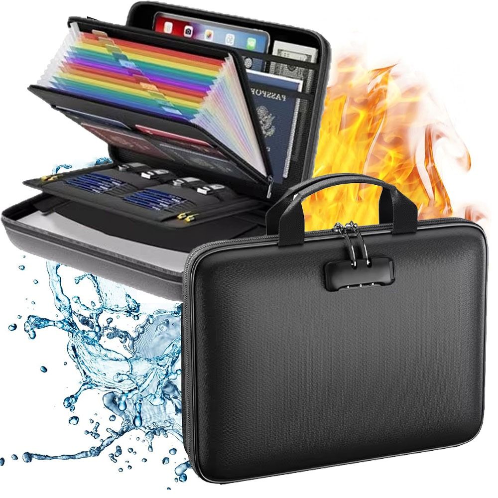 13 Kotak Dokumen Tahan Api Mod - Expandable Accordion File Folder 13 Pockets ulasan dan harga