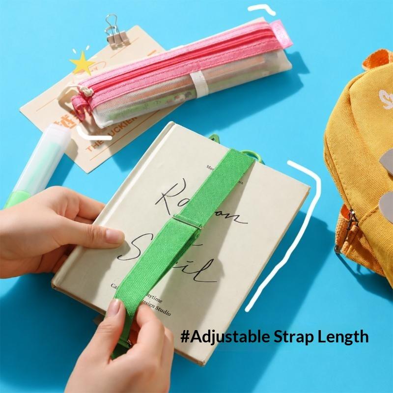 Kantong Pensil Jaring Transpar - Clear Mesh Pencil Pouch For Exam ulasan dan harga