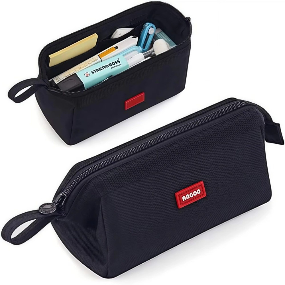 Kantong Pensil Kanvas Kain Oxf - Aesthetic Large Pencil Case Pouch ulasan dan harga