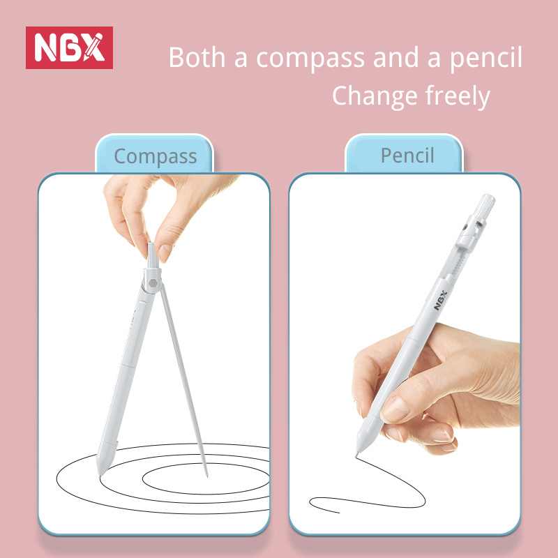 NBX Set Penghapus Penggaris Ga - Math Geometry Set With Compass ulasan dan harga
