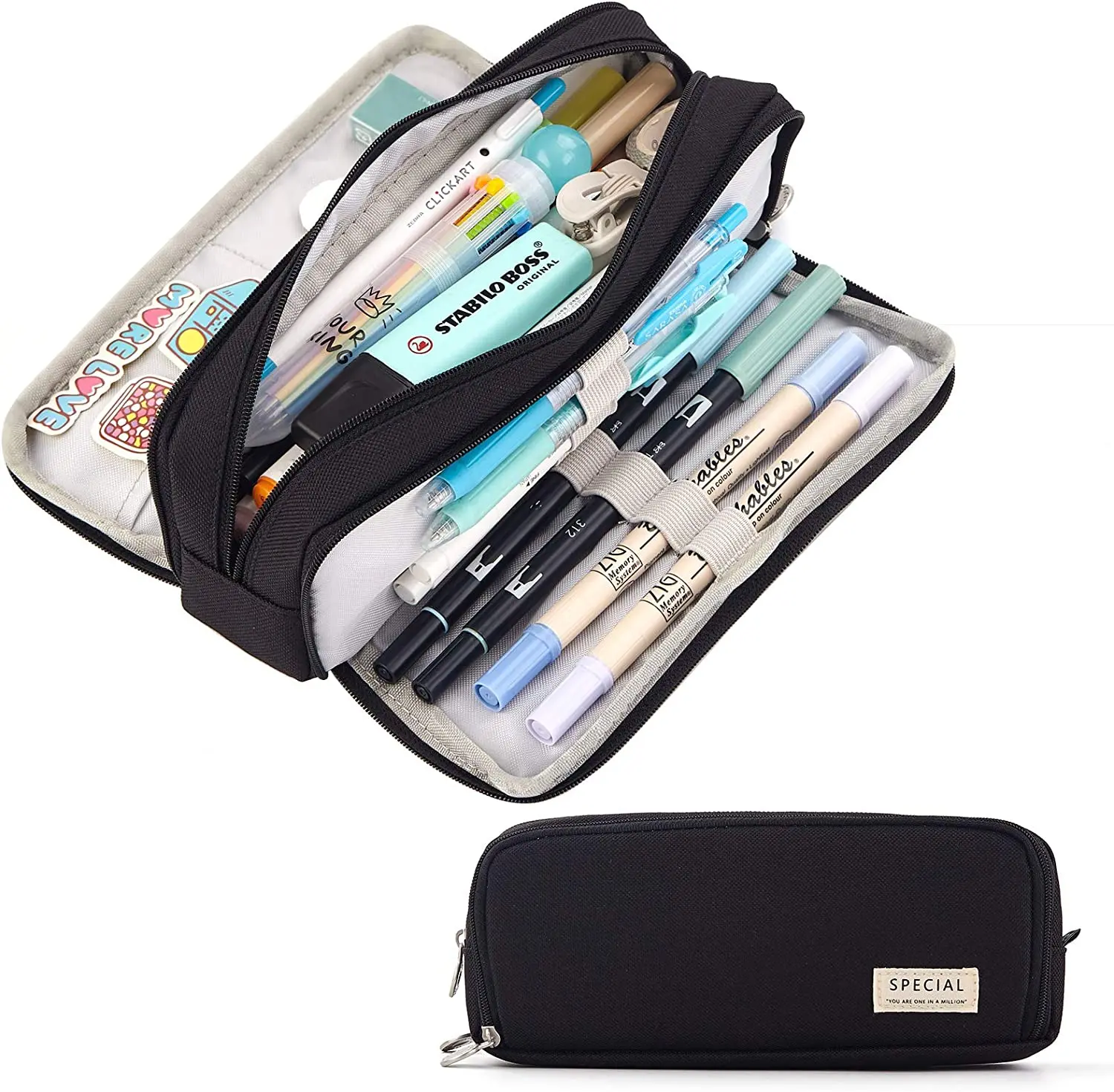 Tempat Pensil Kantong Pensil K - Aesthetic Large Pencil Case Pouch ulasan dan harga